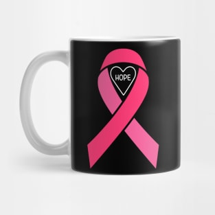 Pink ribbon design for breast cancer awareness Mug